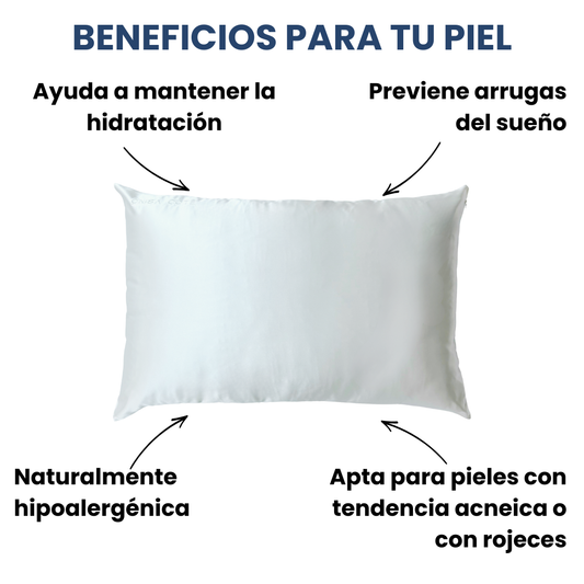 Fundas de Almohada de Seda Blanca Onisa Coté