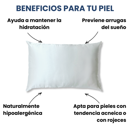 Fundas de Almohada de Seda Blanca Onisa Coté