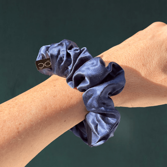 Pack de 4 Coleteros de Seda Azul y Gris Plata Onisa Coté