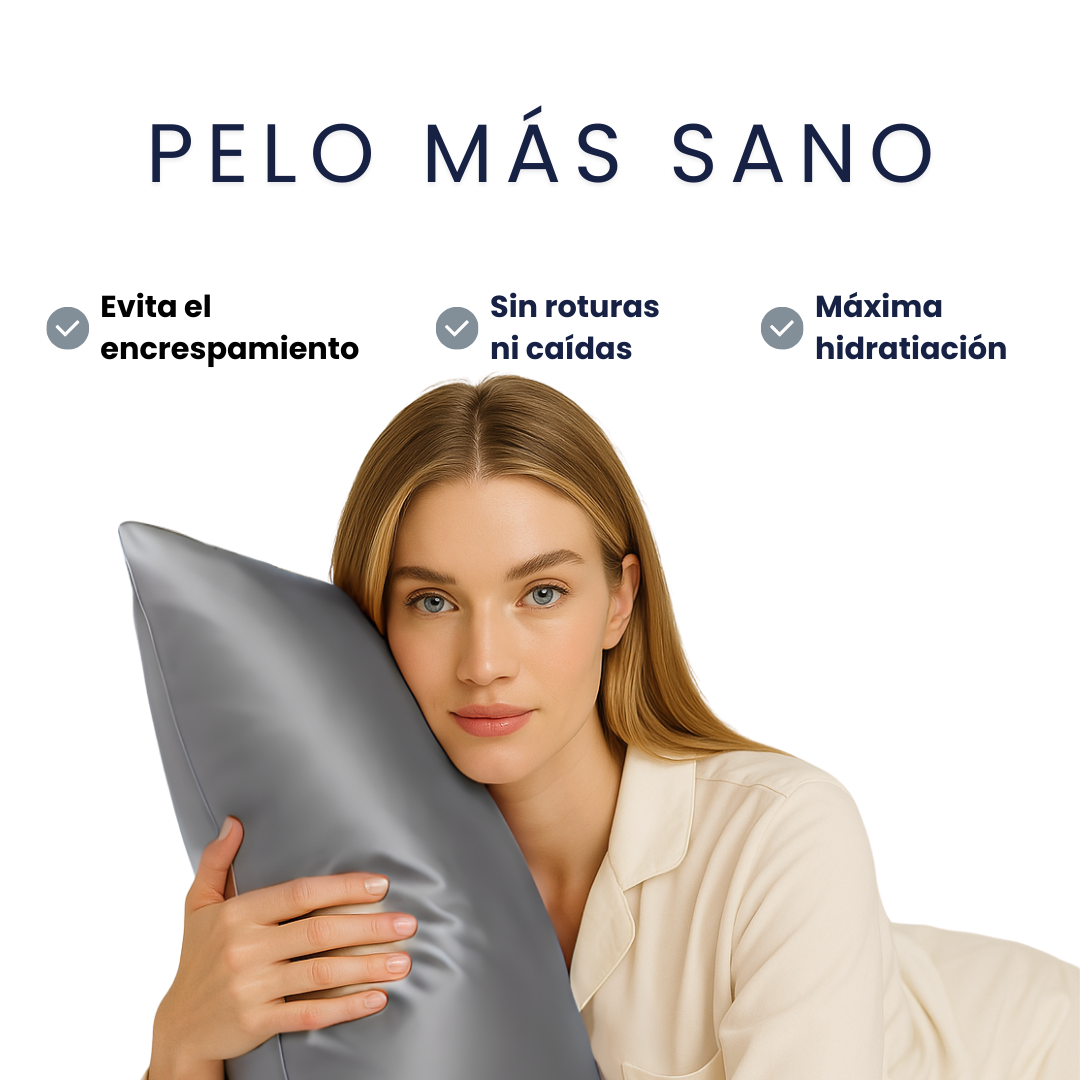 Fundas de Almohada de Seda Gris Oscuro Onisa Coté