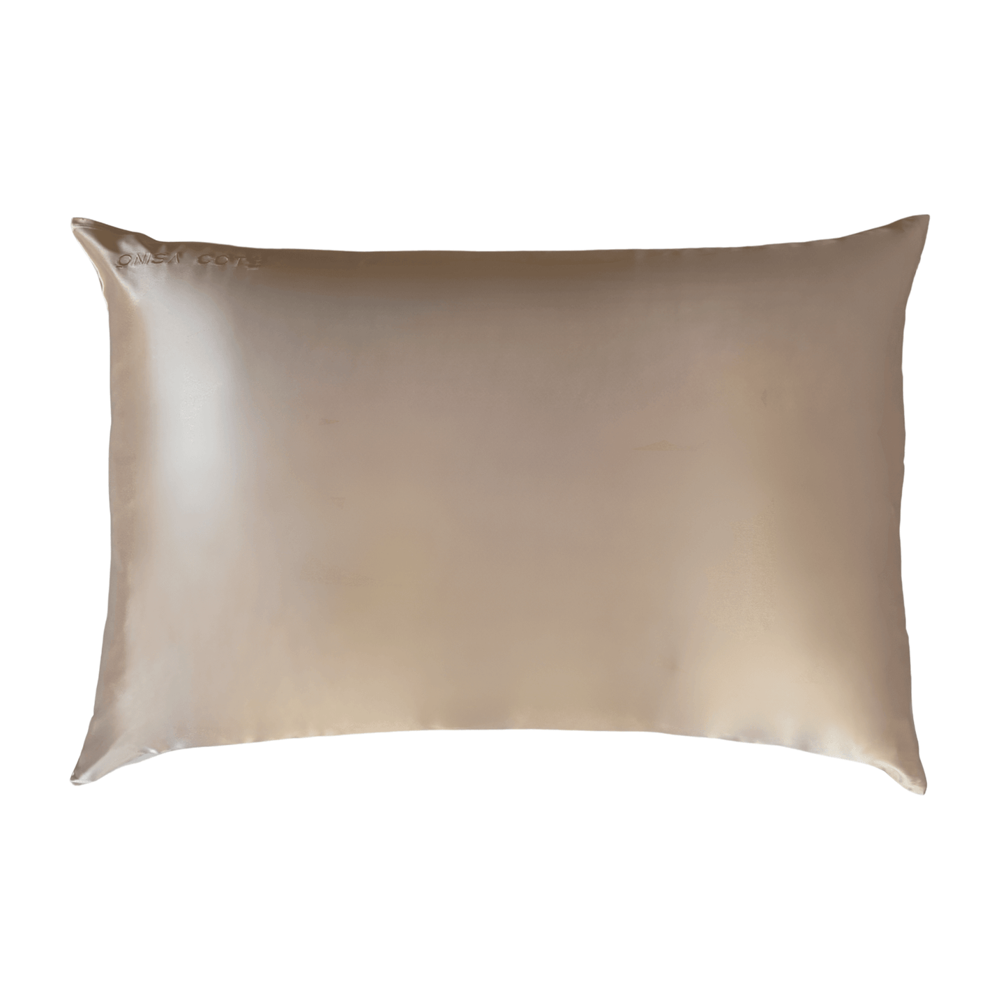 Fundas de Almohada de Seda Dorada Champagne Onisa Coté