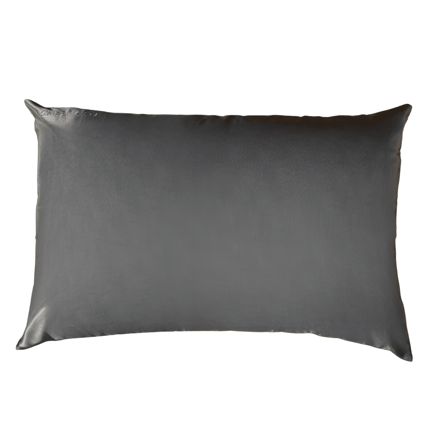 Fundas de Almohada de Seda Gris Oscuro Onisa Coté