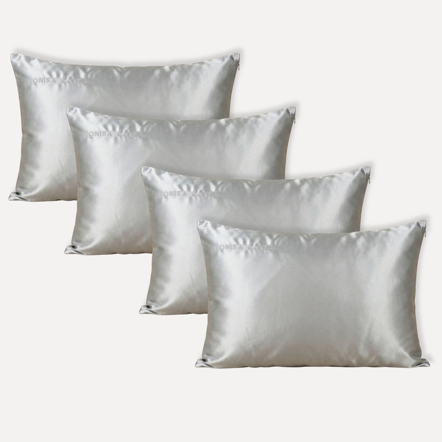 Funda de Seda Anti-Frizz & Anti-Edad - Rayas Azules Noche