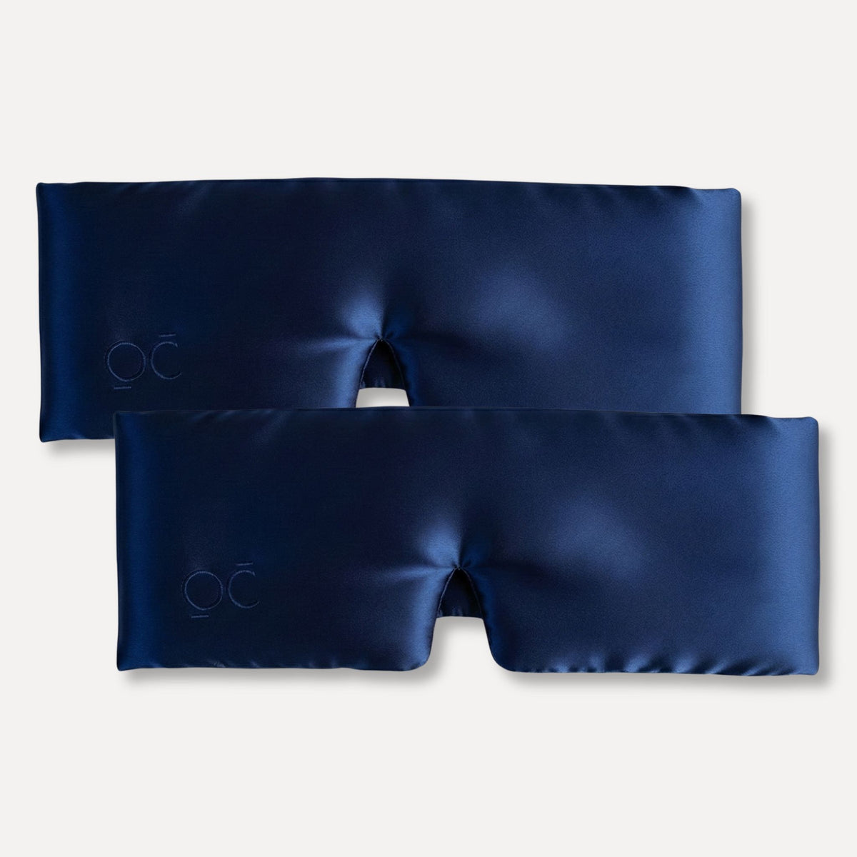 Antifaz de seda Azul con cinta ajustable