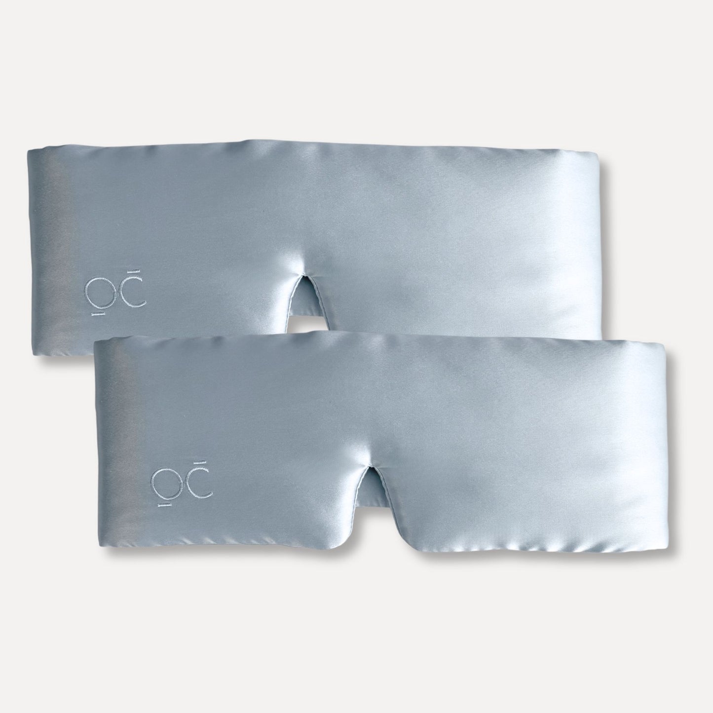 Antifaz de Seda Gris Plata Onisa Coté