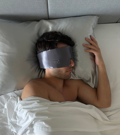 Antifaz de Seda Gris Gris Oscuro Onisa Coté