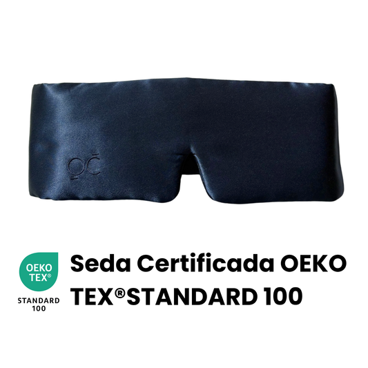 Antifaz de Seda Azul Onisa Coté