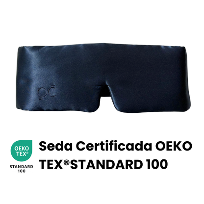 Antifaz de Seda Azul Onisa Coté