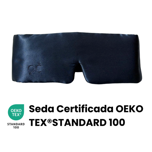 Antifaz de Seda Azul Onisa Coté