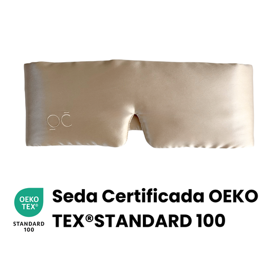 Antifaz de Seda Champagne Onisa Coté