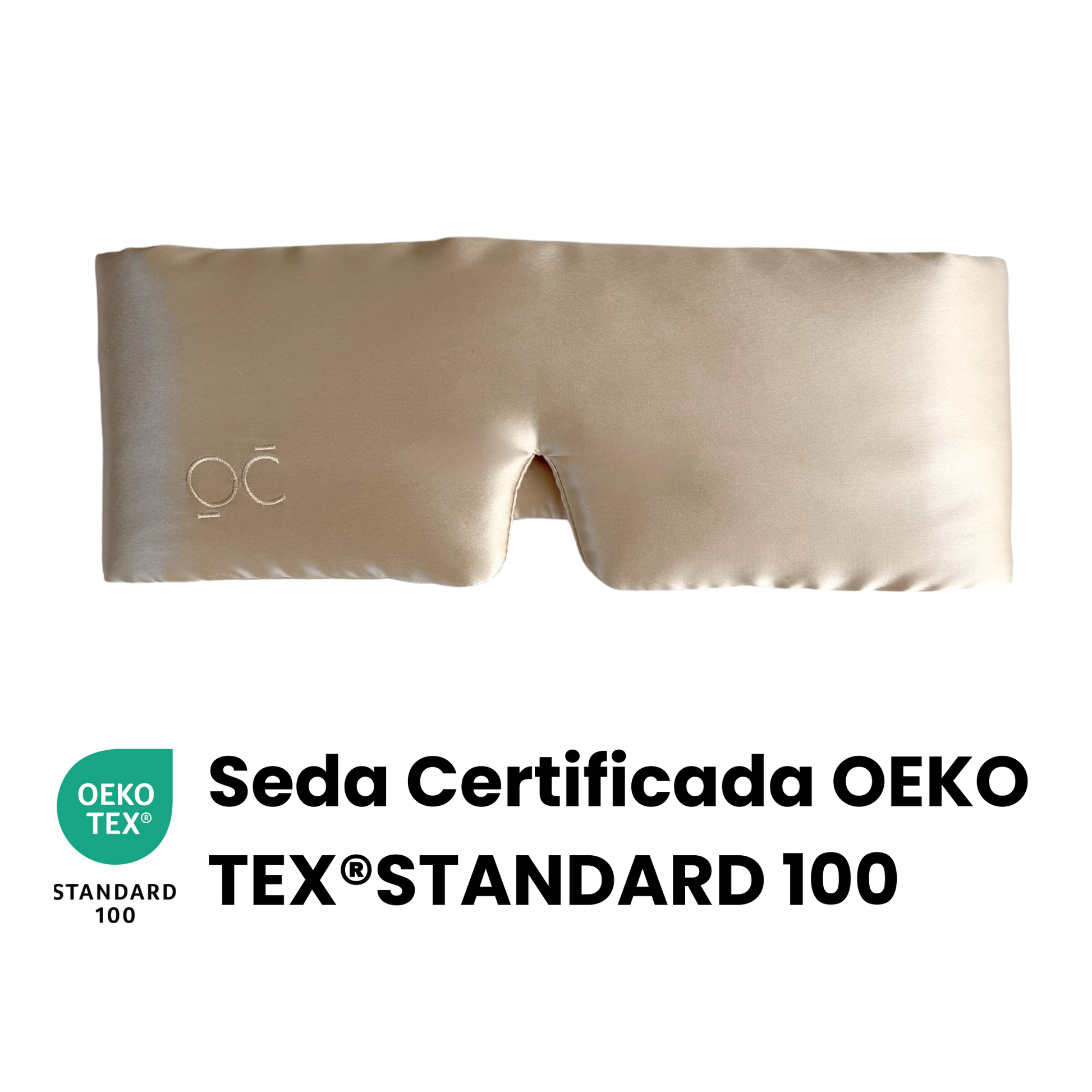 Antifaz de Seda Champagne Onisa Coté