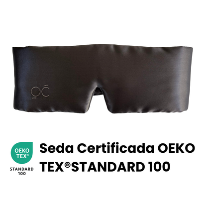 Antifaz de Seda Gris Oscuro Onisa Coté