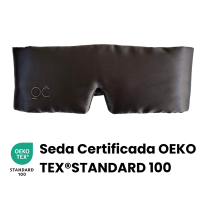 Antifaz de Seda Gris Oscuro Onisa Coté