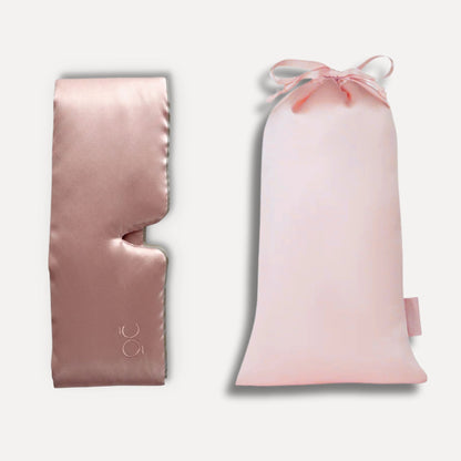 Antifaz de Seda de Morera - Oscuridad Total - Rosa Poudré