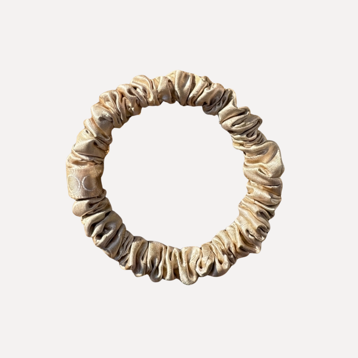 Champagne — Scrunchies de Seda Anti-Rotura - Champagne