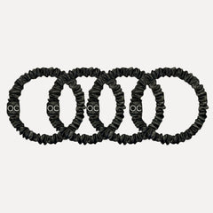 Scrunchies de Seda Anti-Rotura - Negro