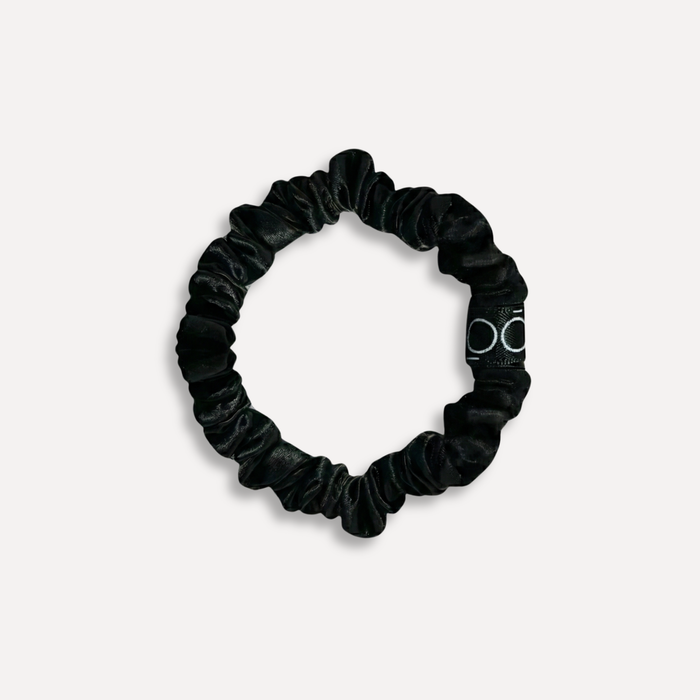 Negro — Scrunchies de Seda Anti-Rotura - Champagne