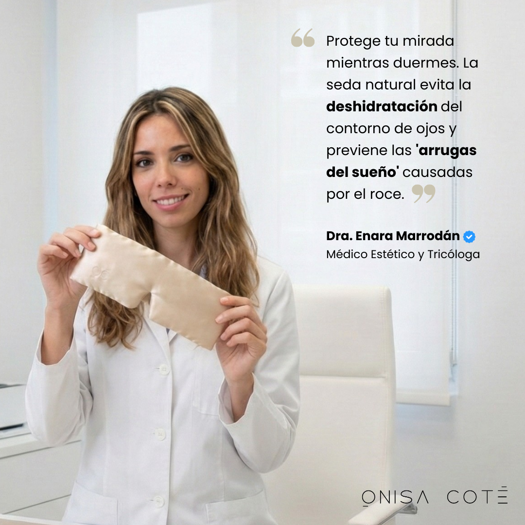 Antifaz de Seda Gris Oscuro Onisa Coté