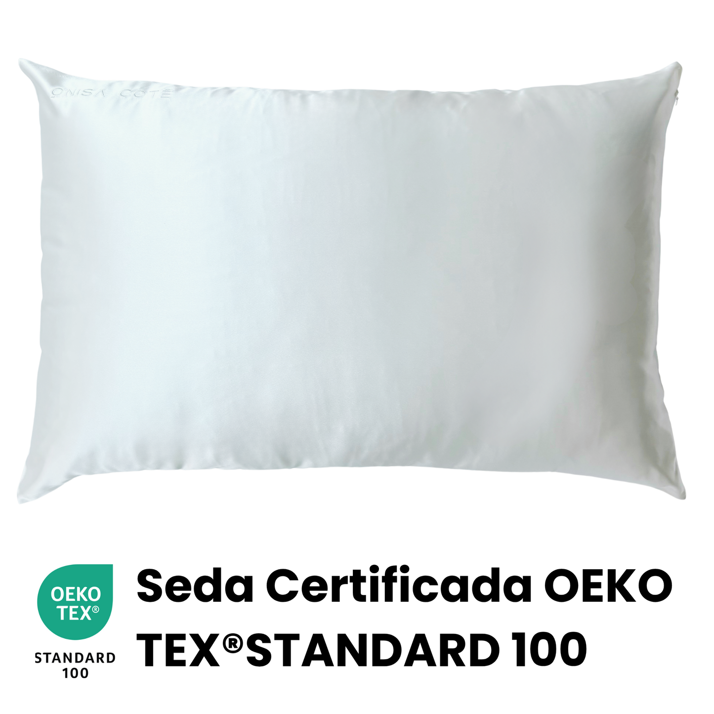 Fundas de Almohada de Seda Blanca Onisa Coté