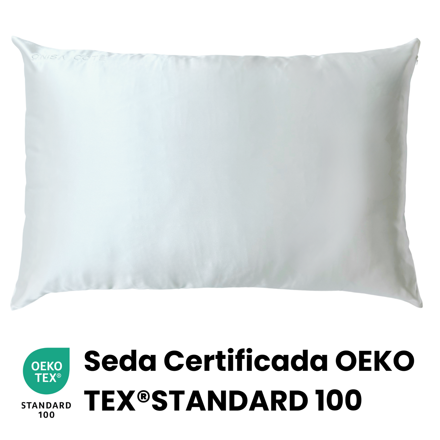 Fundas de Almohada de Seda Blanca Onisa Coté