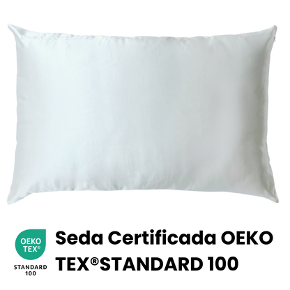 Fundas de Almohada de Seda Blanca Onisa Coté
