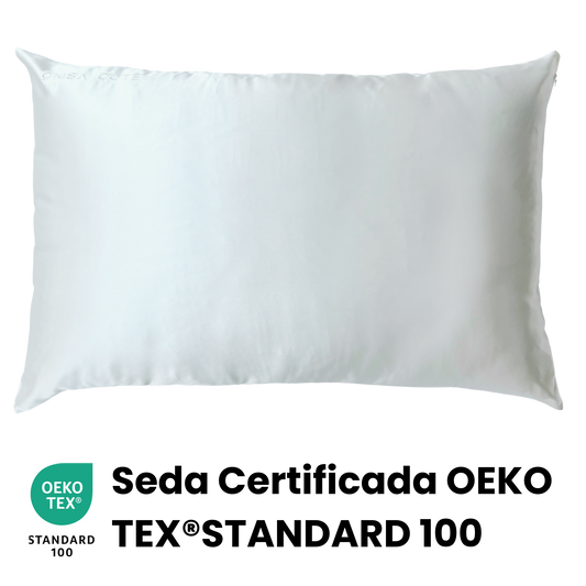 Fundas de Almohada de Seda Blanca Onisa Coté