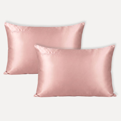 Funda de Seda Anti-Frizz & Anti-Edad - Rosa Poudré