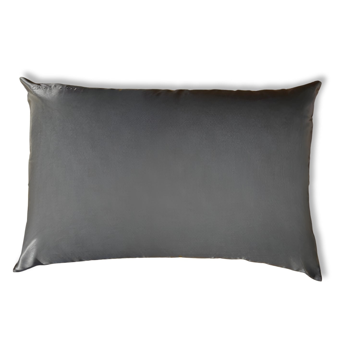 Fundas de Almohada de Seda Gris Oscuro Onisa Coté