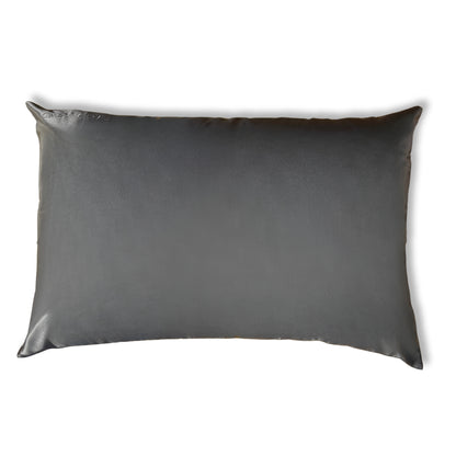 Fundas de Almohada de Seda Gris Oscuro Onisa Coté