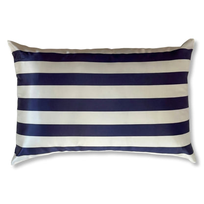 Fundas de Almohada de Seda Rayas Azules Onisa Coté