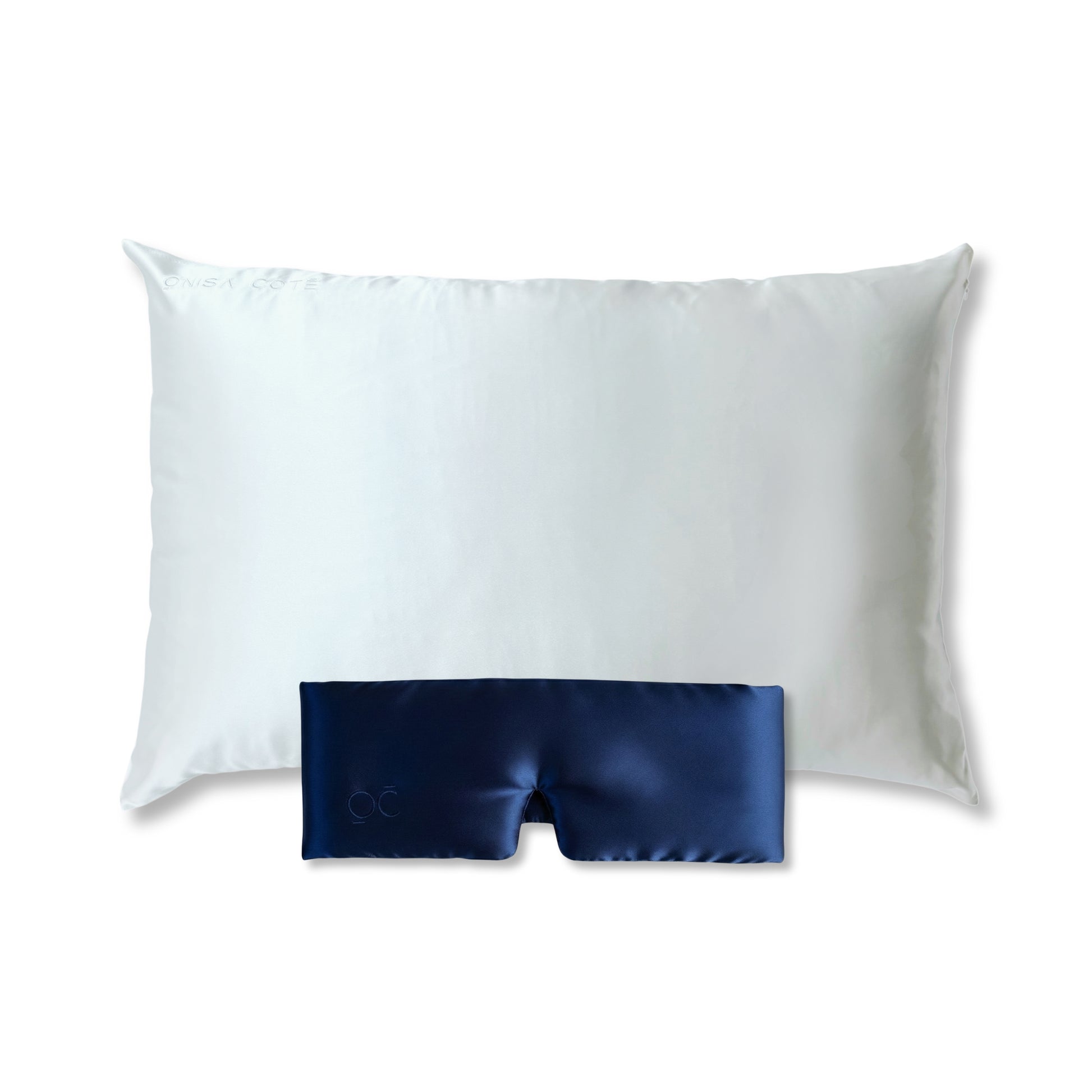 Antifaz de Seda Azul Onisa Coté