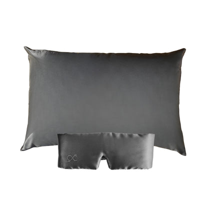 Antifaz de Seda Gris Oscuro Onisa Coté