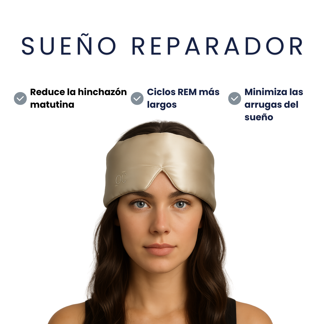 Antifaz de Seda Gris Plata Onisa Coté