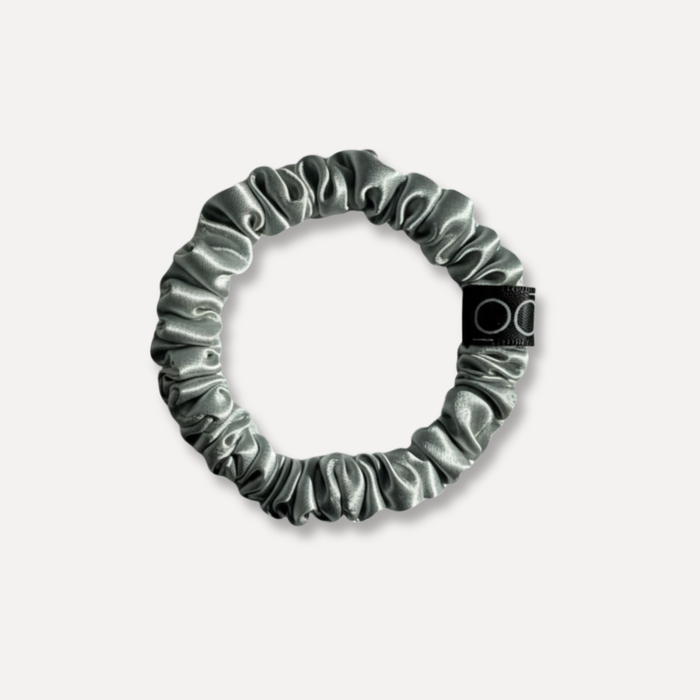 Plata — Scrunchies de Seda Anti-Rotura - Champagne