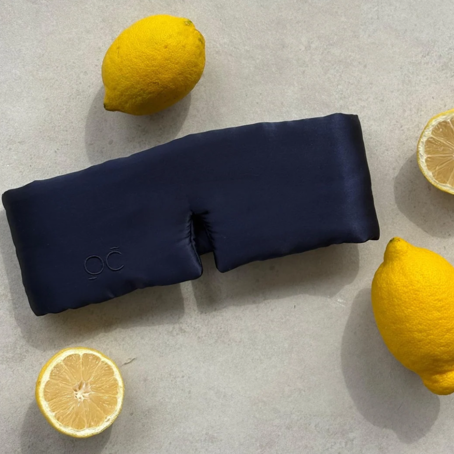 Antifaz de Seda Azul Onisa Coté