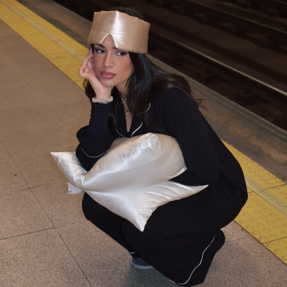 Fundas de Almohada de Seda Blanca Onisa Coté